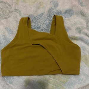 Olive Green Women's Wrap Top